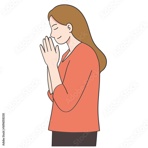 Woman praying