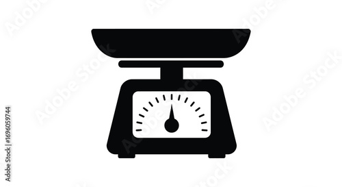 a digital kitchen scale with clear display and weighing platform