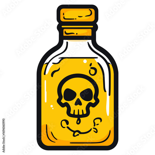 poison bottle, halloween, festival, vector, transparent background, bottle, isolated, container, object, chemical, traditional, ornament, decoration, ancient, icon, culture, pottery