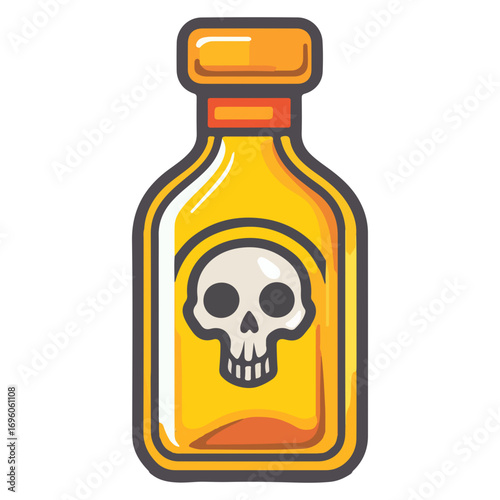 poison bottle, halloween, festival, vector, transparent background, bottle, isolated, container, object, chemical, traditional, ornament, decoration, ancient, icon, culture, pottery