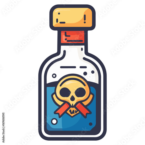 poison bottle, halloween, festival, vector, transparent background, bottle, isolated, container, object, chemical, traditional, ornament, decoration, ancient, icon, culture, pottery