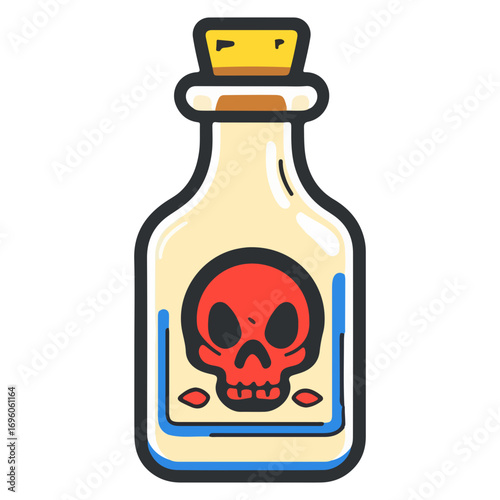 poison bottle, halloween, festival, vector, transparent background, bottle, isolated, container, object, chemical, traditional, ornament, decoration, ancient, icon, culture, pottery
