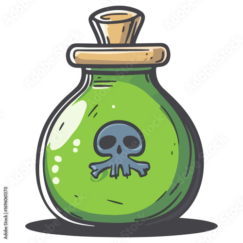 poison bottle, halloween, festival, vector, transparent background, bottle, isolated, container, object, chemical, traditional, ornament, decoration, ancient, icon, culture, pottery