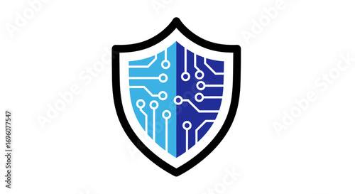 Free Download AI Cybersecurity Shield Icon – Digital Data Protection and Secure Technology Vector - GFXLoad