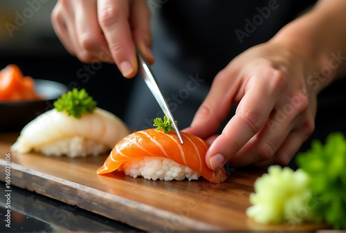 sushi on a plate