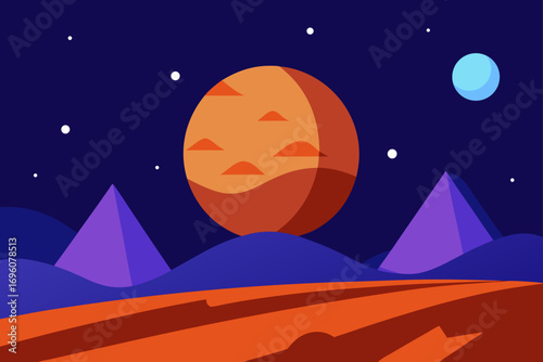 Lunar Valley Background