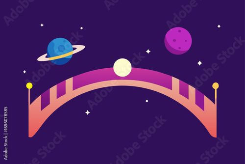 Galactic Bridge Background
