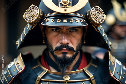 portrait of a soldier with a sword