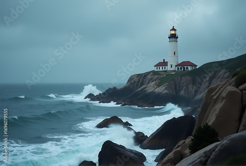 lighthouse on the coast