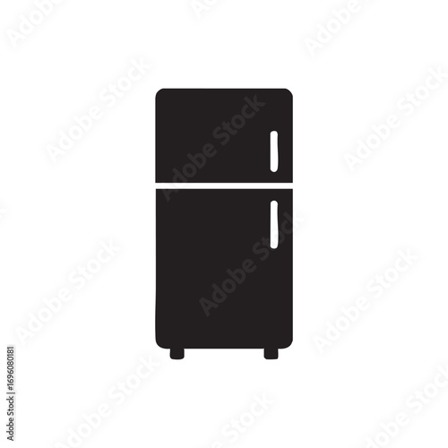 Modern and retro refrigerator isolated on white background illustration