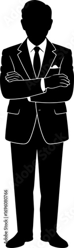 Businessman Standing Silhouette