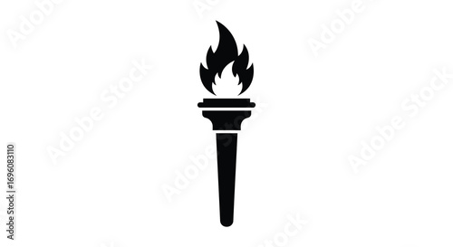 a torch icon with flame symbolizing light and guidance