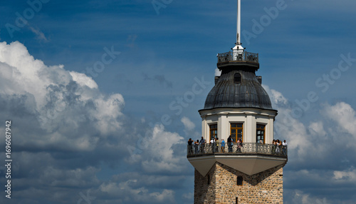 If Istanbul were a wallpaper, it would be like this.. The Maiden's Tower, reaching into the blue sky. 