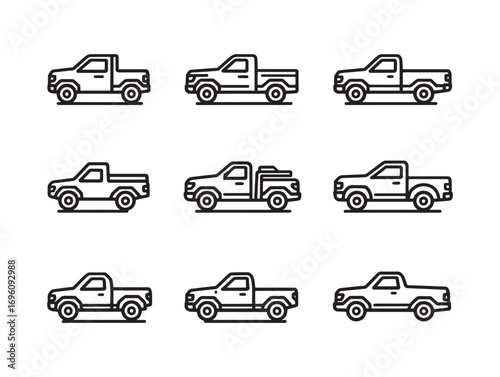 Pickup Truck Transporting Goods Safely Quickly