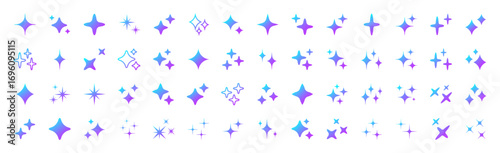 Artificial intelligence icons set. Generative Ai logo. Star symbol. Generate icon. AI stars icon. Vector illustration.