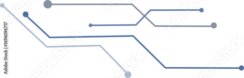 Circuit Board Line Icon Modern Technology