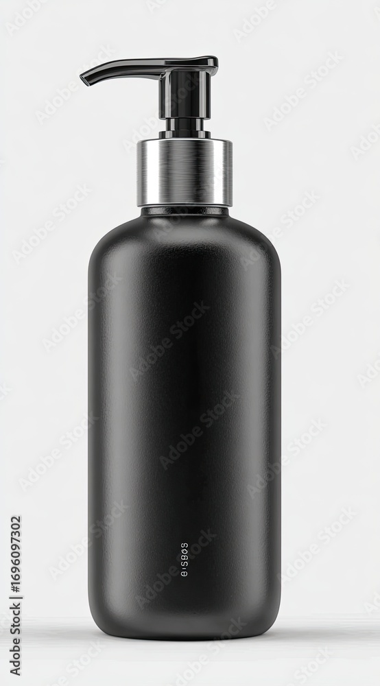 Fototapeta premium Matte black pump bottle (1)