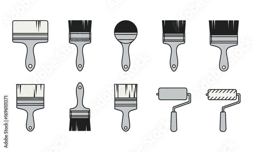 Paintbrushes and rollers for home improvement projects offer creative possibilities for DIY enthusiasts tackling painting projects and room makeovers