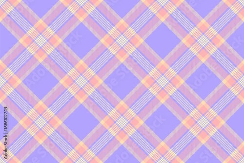 Pastel plaid pattern with lavender, peach, and cream hues. Delicate, soft, and versatile for backgrounds, textiles, or graphic design. A gentle, calming, and harmonious texture.