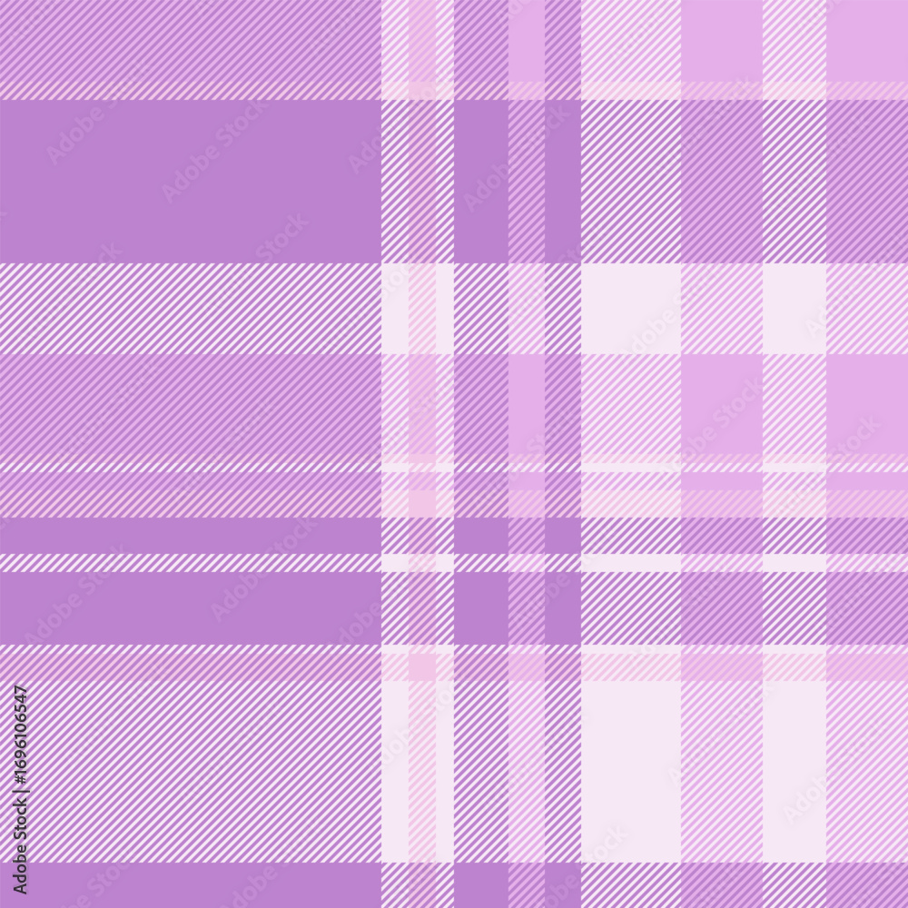 Fototapeta premium Soft purple plaid. Versatile pattern for backgrounds, textiles, or graphic design. Suggests comfort, fashion, and modern style. Use for websites, prints, crafts.