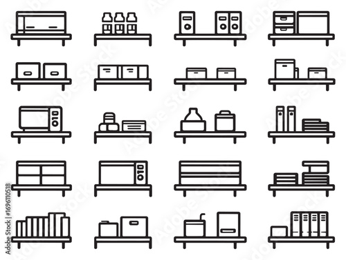 Storage shelves practical efficient space design