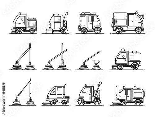 Street sweeper efficient urban cleaning equipment