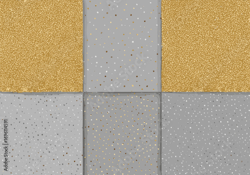 Sparkling gold and silver speckled patterns for festive digital designs and celebratory craft projects