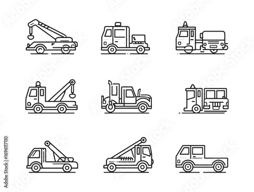 Tow Truck Icon For Emergency Services