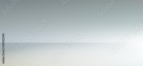 Abstract gradient background featuring a subtle horizon line, transitioning from light gray to white.