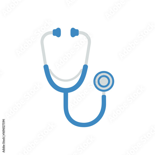 A simple, stylized illustration of a medical stethoscope.
