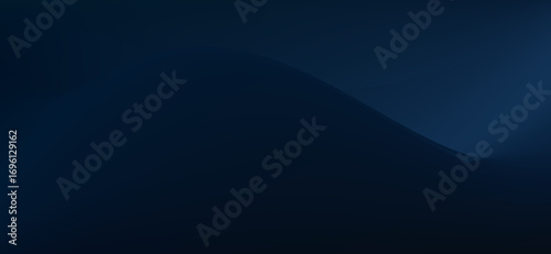 Abstract gradient background with dark blue tones and subtle light variations creating a smooth, flowing, and minimalist composition.