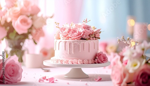 Sahnetorte mit Früchten