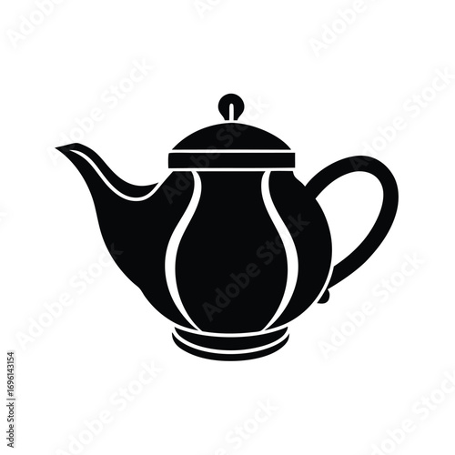 Chinese Tea Pot Minimal Icon Design