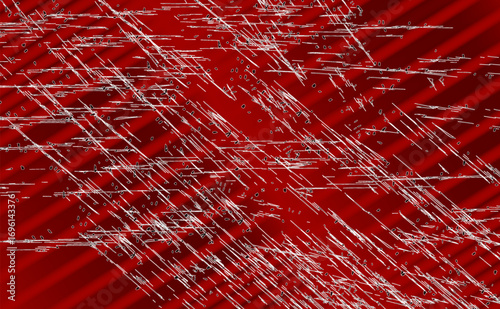 Modern abstract digital art with a red gradient background, diagonal lines, and grunge scratch overlay. Perfect for backgrounds, wallpapers, posters, and digital design projects.