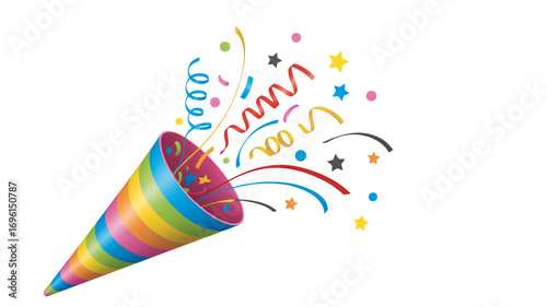 Celebrate special occasions with colorful confetti explosion