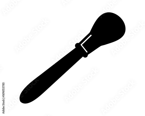 Stylized beauty makeup brush design for cosmetic application and facial beautification