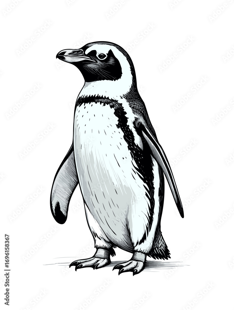Obraz premium penguin vector illustration