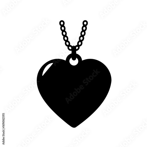Heart shaped pendant on a beaded chain a romantic and precious gift