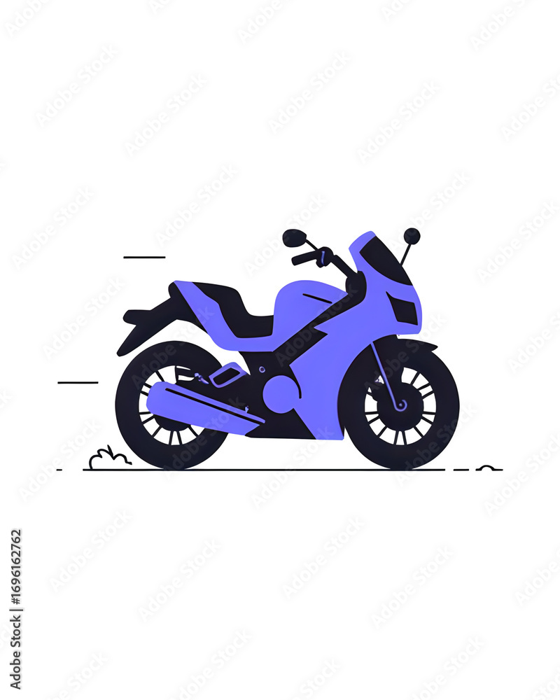 Obraz premium motorcycle on a white background