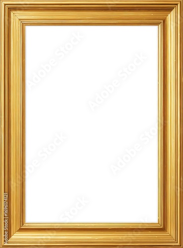 Gold picture frame, empty