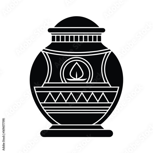 Ancient Tamil Nadu Urn Burial Icon