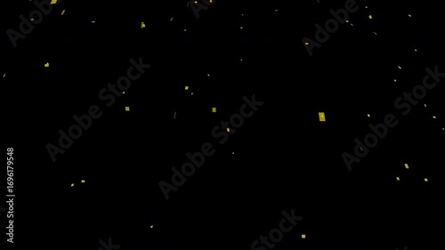 falling gold snow particles transparant background, perfect for background happy new year, merry christmas projects