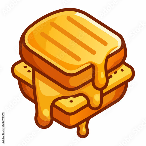 Mouthwatering Honey Toast Sandwich.  A Delicious Sweet Treat
