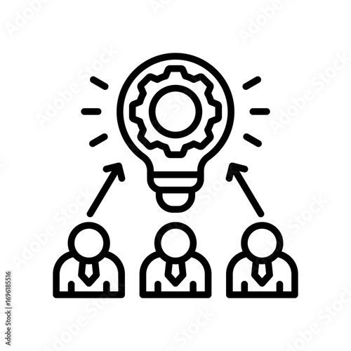 Innovation Culture line icon