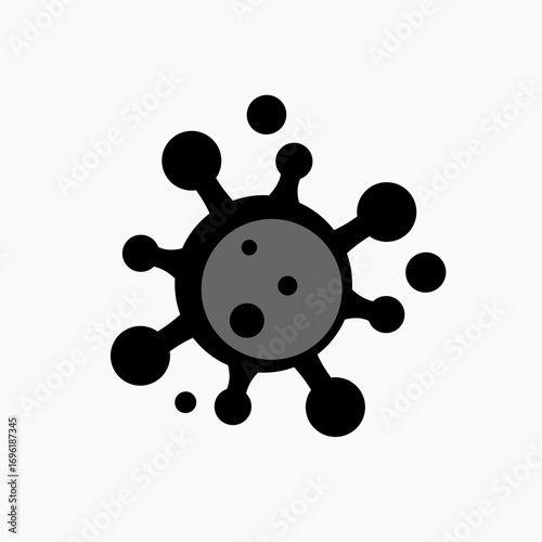 Simple virus icons. Mpox, Nipah virus, Monekypox. Cessation of public activities due to regional quarantine, novel coronavirus, COVID-19, Corona warning. Pirola, delta, Embola, arcturus, marburg, omic
