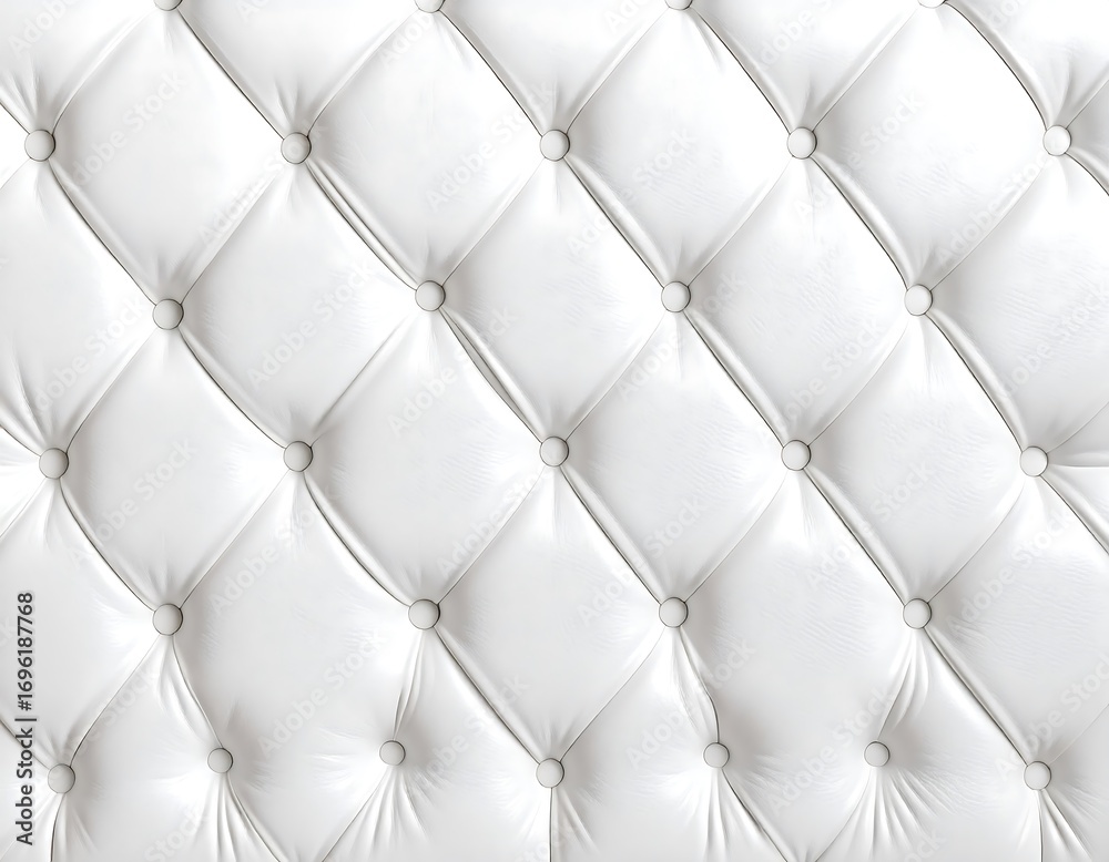 Fototapeta premium White quilted leather texture