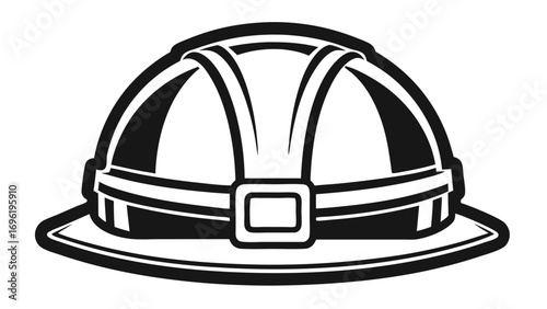 vector illustration of a construction helmet