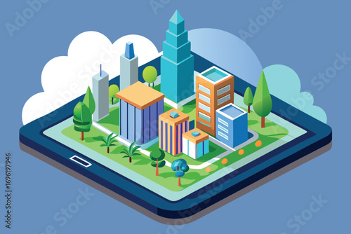 city in the city vector illustration