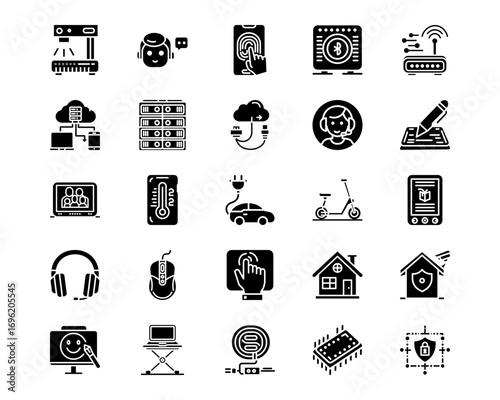 Technology Line Vector Icons