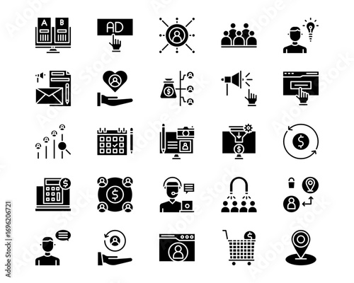 Marketing Line Vector Icons
